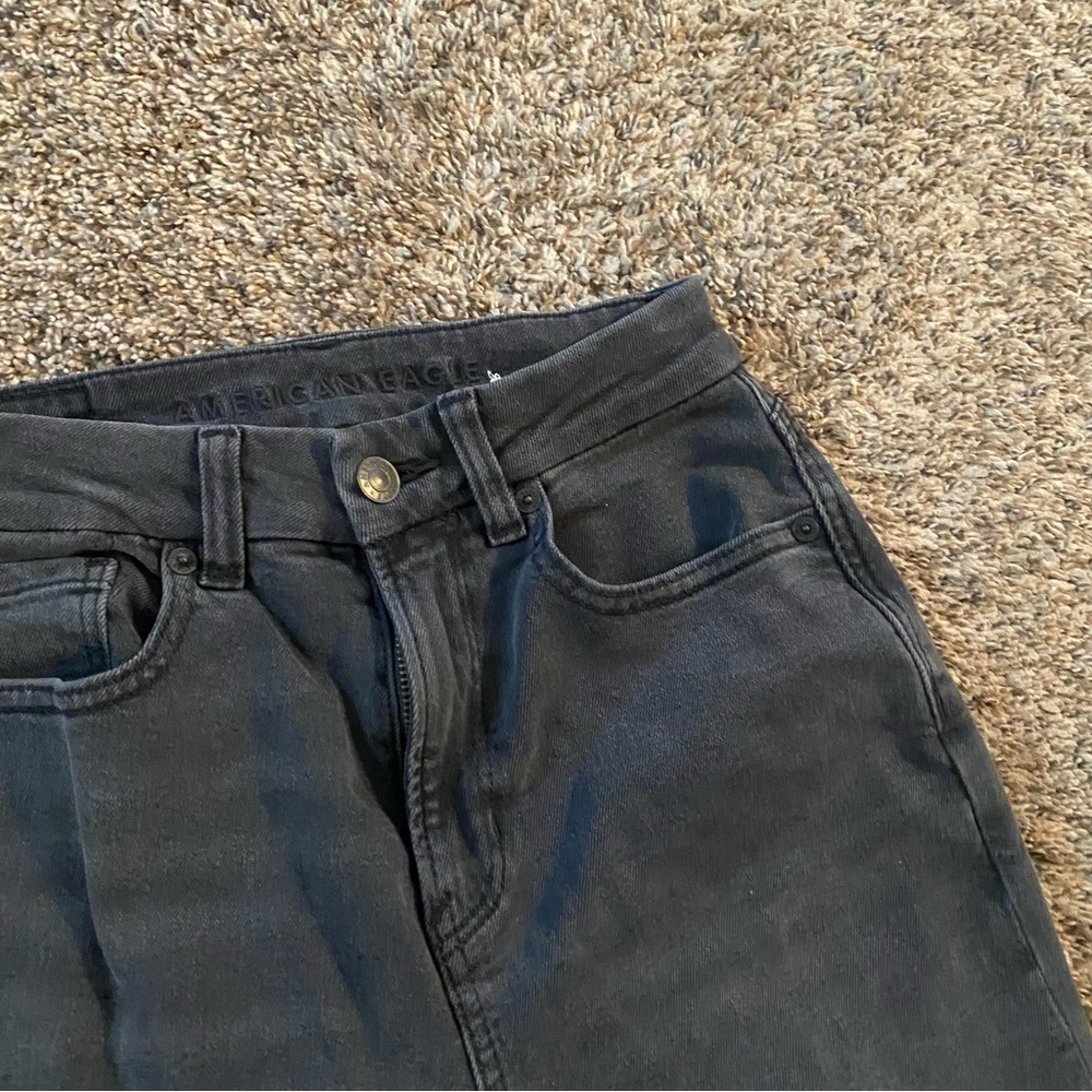 NWT AE Black mom jeans - Picture 4 of 8